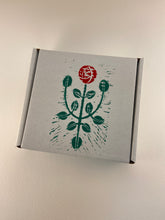 Load image into Gallery viewer, Red Glasgow Rose with Vines Cross