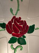 Load image into Gallery viewer, Traditional Red Rose Cross with Vines
